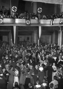 Swastikas: May dance in Marburg, 1935