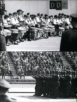 Engels: May Day activities in East Berlin, Germany