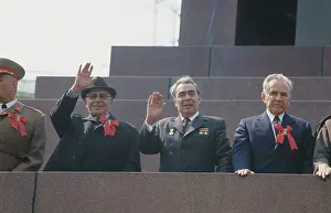Podgorny: May Day celebration, 1975