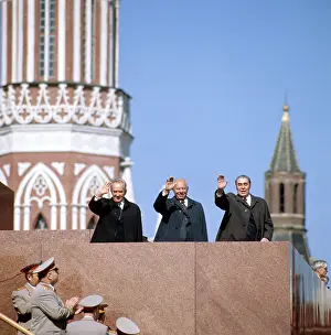 Podgorny: May Day celebration, 1975