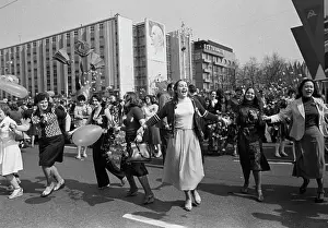 Demonstrators: May Day Celebration