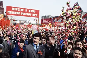 Participants: May Day demonstration in Moscow, 1983