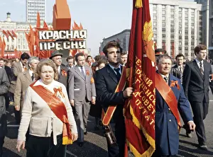 Krasnopresnensky: May Day demonstration in Moscow, 1984