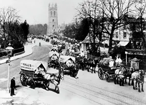 Drays: May Day procession in Oxford 1912