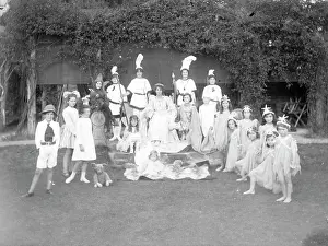 Enthroned: The May Queen with attendants, Mid Wales