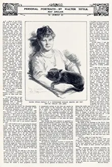 Tittle: May Sinclair - a portrait by Walter Tittle