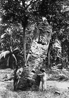 Mayan: Maya monument in Mexico, 1925