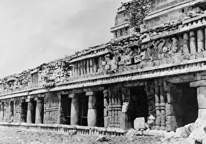 Mayan: Maya temple in Mexico, 1933