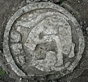 Stelae: Mayan archaeological sites, Yucatan, Mexico