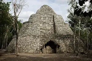 Stelae: Mayan archaeological sites, Yucatan, Mexico