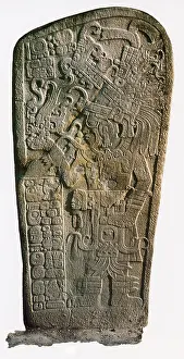 Mayan: Mayan Calendar Stele, 9th Century