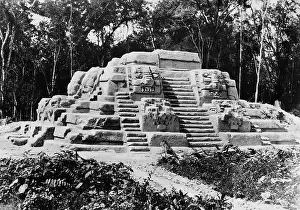 Mayan: Mayan pyramids in Mexico, 1929