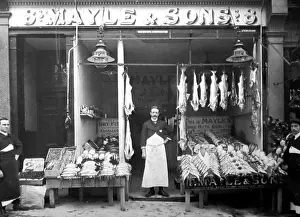 Fishmonger: Mayle & Sons, Fruit and fishmonger, Knight's Hill, Streatham