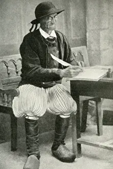Pleated: Mayor signing documents, Brittany, Northern France