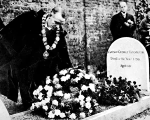 Petersham: The Mayor of Vancouver visiting the grave of George Vancouve
