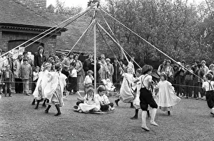 Maypole: Maypole dancing Blists Hill, Shropshire -2