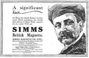 Magneto: M.Bleriot Has Taken Delivery Of Simms Magnetos For Aero Work