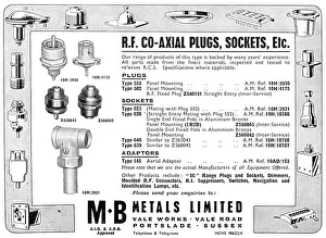 Sundries: M.B.Metals - Electrical Wiring Components And Sundries