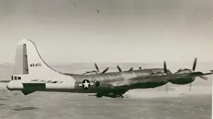 Goblin: McDonnell XF-85 Goblin aloft under Monstro