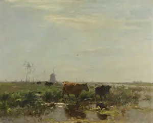 Herbivores: Meadow with Cows by the Water