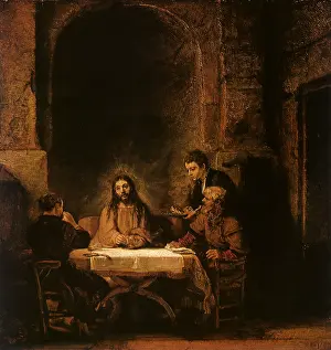 1648: The Meal in Emmaus, by Rembrandt