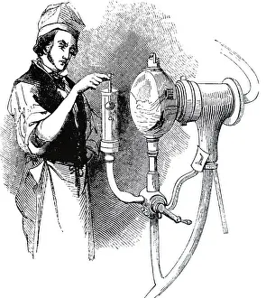 Measuring: Measuring the specific gravity of alcohol with a hydrometer