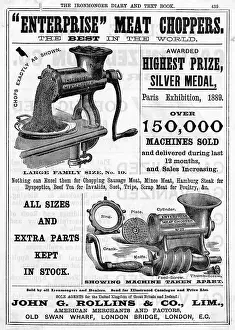 Ironmonger: MEAT MINCER 1889
