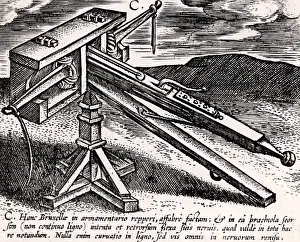 Arrows: Mechanical crossbow on stand (euthytonon) attributed
