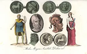 Cudgel: Medals and statues of Hannibal, Malchus and Dido of Carthage