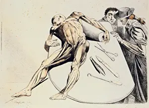 Dissecting: medicine, anatomy, corpse on the dissecting table