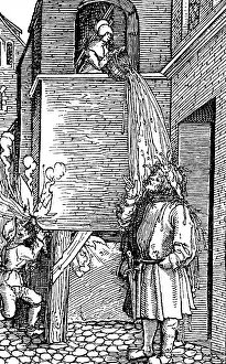 Hygienics: medicine, hygienics, dirt, man is dashed with