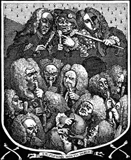 Coroner: medicine, physicians, caricature, the guild of