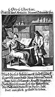 Doktor: medicine, physicians, Der Doktor, copper engraving