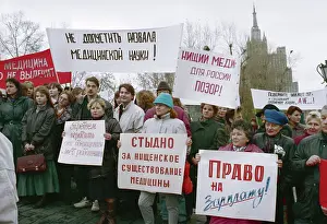 Conducted: Medics protest in Moscow