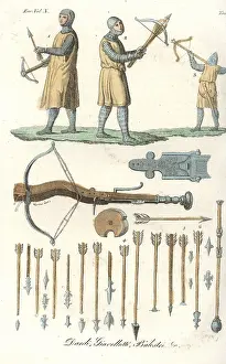 Surcoat: Medieval archers with crossbow and arrows