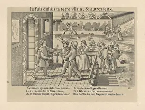Dadresse: Medieval children playing a war game called