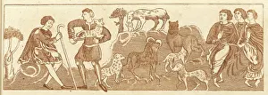Lambing: Medieval farmers lambing