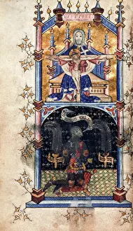 1385: Medieval illumination: Edward the Black Prince