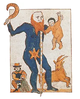 Medieval Illustration of Saturn