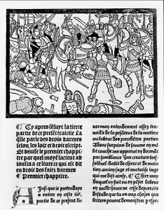 Faits: Medieval knights in battle, an illustration ?