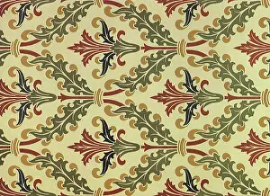 Fabrics: Medieval Leaf Pattern