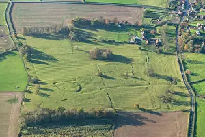 Moated: Medieval moated site, rig and furrow and other earthworks, E