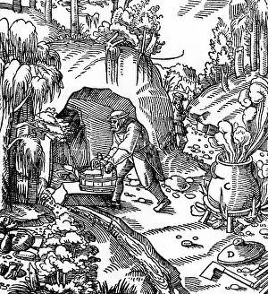 1555: Medieval oil extraction