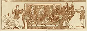 Feasting: Medieval people feasting