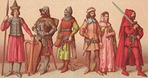 Racinet: Medieval Polish Dress
