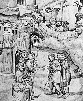 1000: Medieval representation of Jerusalem pilgrims