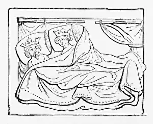 Pillows: MEDIEVAL ROYALS IN BED