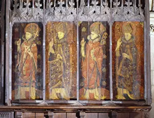 Hexham: Medieval Stone Screen ' four Bishops