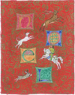 Huntsman: Medieval style NOEL with huntsman & animals