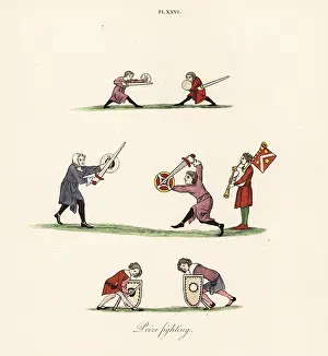 Bagpiper: Medieval swordfight show